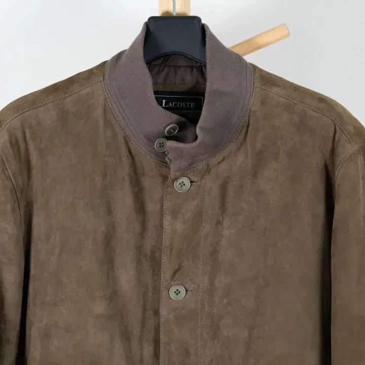 [BUNJANG] Lacoste Goat Suede A-1 Jacket / 라코스테 고트 스웨이드 A-1 자켓