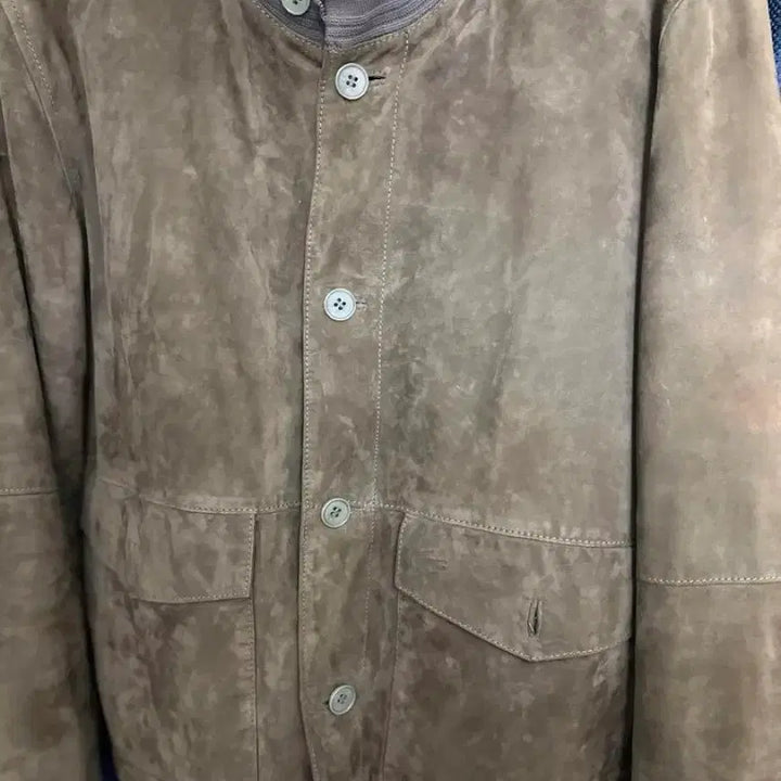 [BUNJANG] Lacoste Goat Suede A-1 Jacket / 라코스테 고트 스웨이드 A-1 자켓