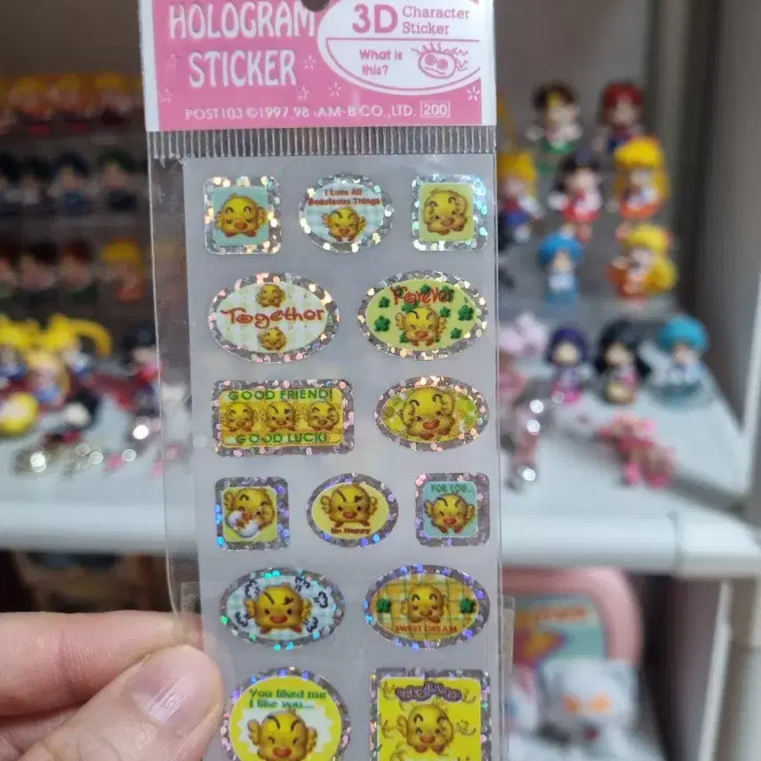 [BUNJANG] Character Hologram Sticker Bundle Set / 고전문구)캐릭터 홀로그램 스티커 일괄