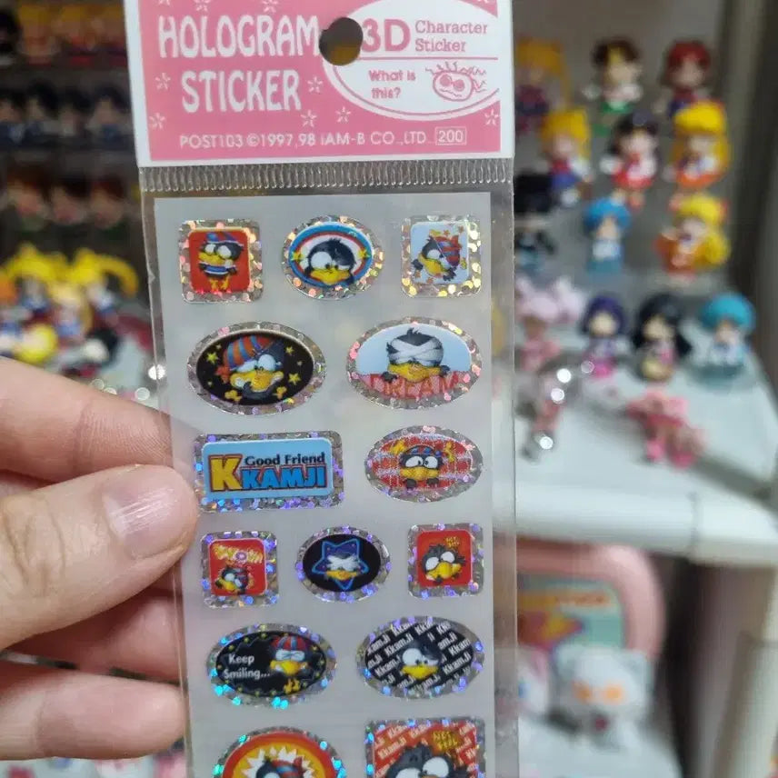 [BUNJANG] Character Hologram Sticker Bundle Set / 고전문구)캐릭터 홀로그램 스티커 일괄