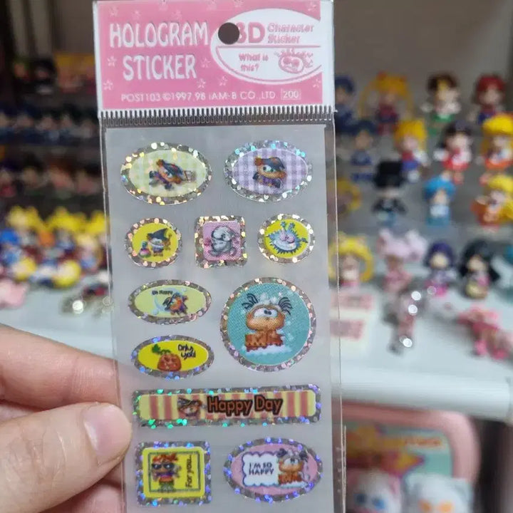 [BUNJANG] Character Hologram Sticker Bundle Set / 고전문구)캐릭터 홀로그램 스티커 일괄