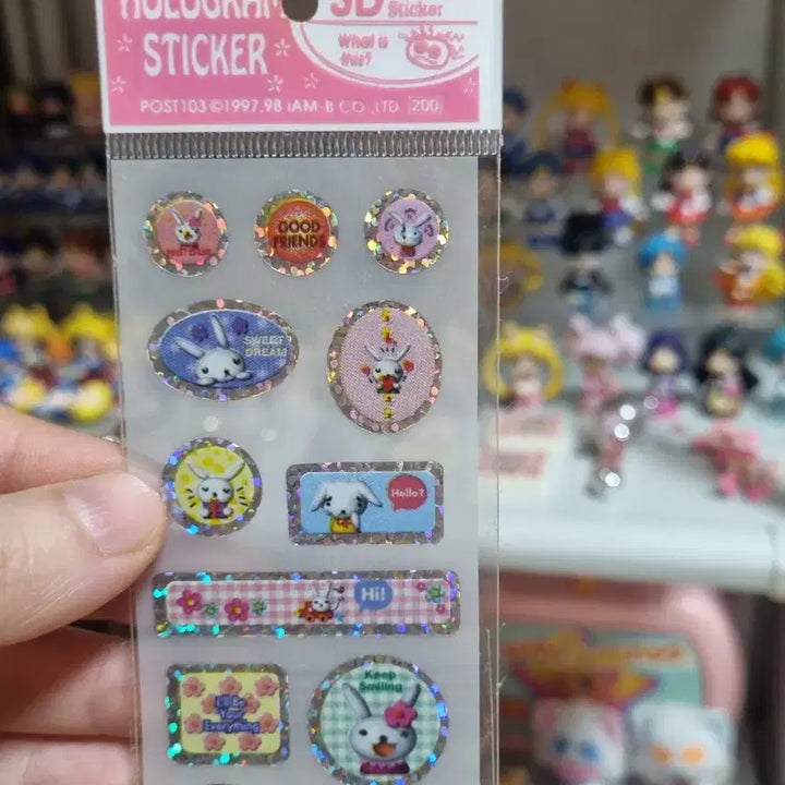 [BUNJANG] Character Hologram Sticker Bundle Set / 고전문구)캐릭터 홀로그램 스티커 일괄