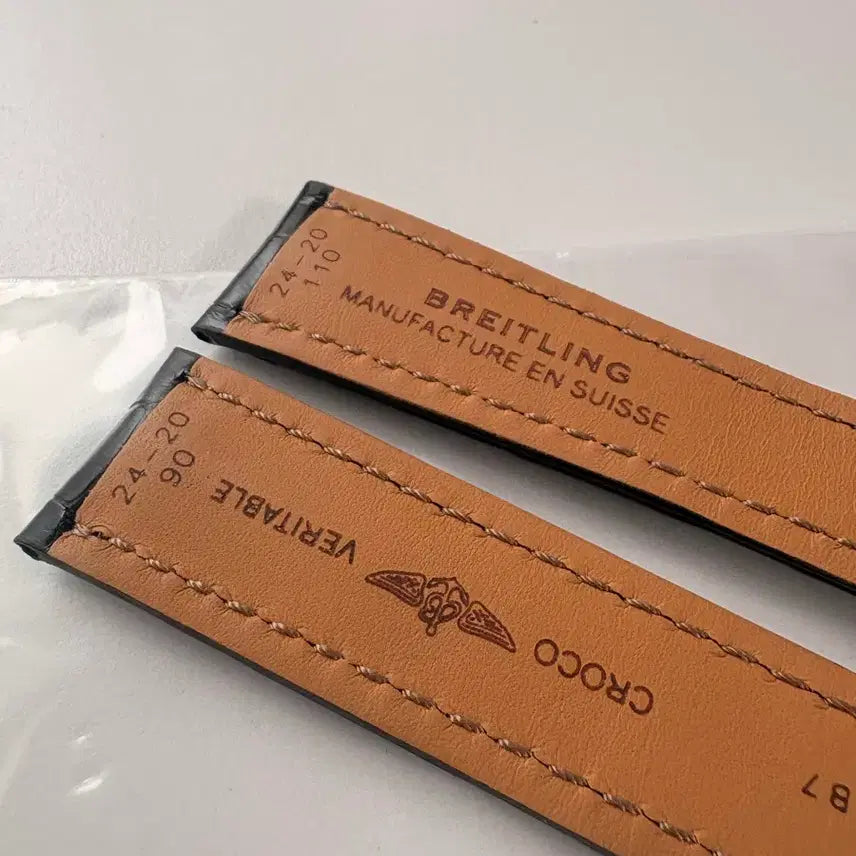 [BUNJANG] Breitling 24mm Alligator Strap / 정품 브라이틀링 악어 스트랩 24미리