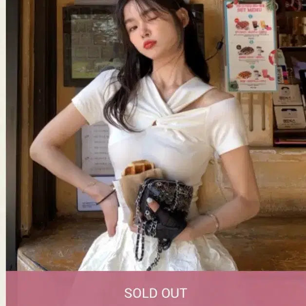 [BUNJANG] Seo Cookie Cream Edge Tee / 서쿠키 크림엣지티