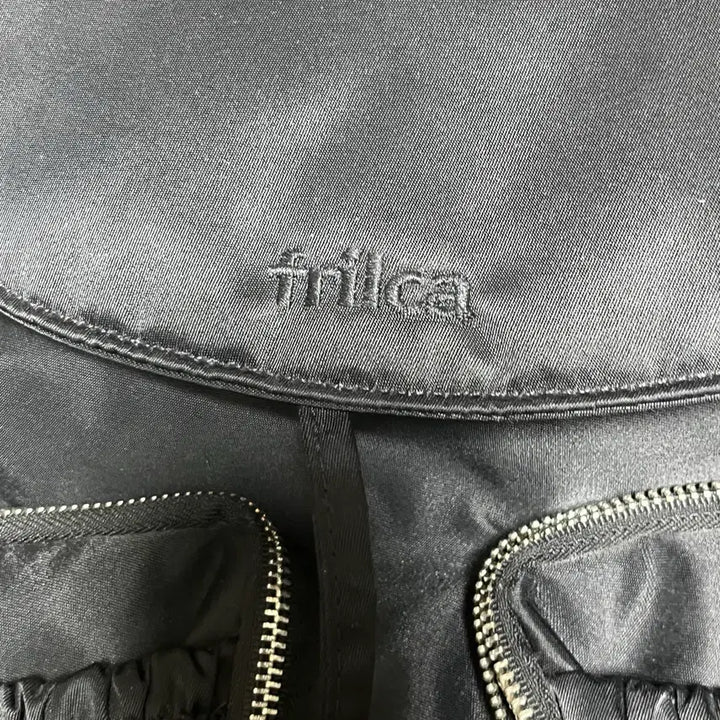 [BUNJANG] Frilca Pocket Backpack with Ribbons / 프릴카 포켓 리본백팩 블랙 리본옵션포함