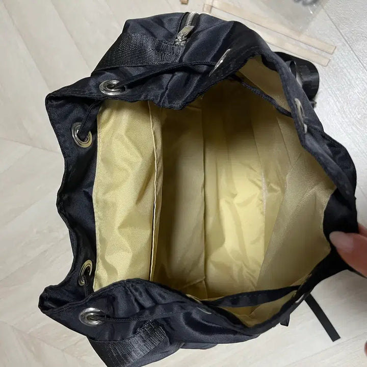 [BUNJANG] Frilca Pocket Backpack with Ribbons / 프릴카 포켓 리본백팩 블랙 리본옵션포함