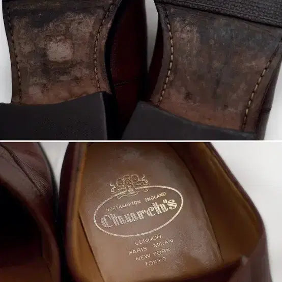 [BUNJANG] Church's England Grain Leather Oxford Shoes (260-265) / 처치스 잉글랜드 베일 그레인레더 옥스퍼드 슈즈 (260-265)