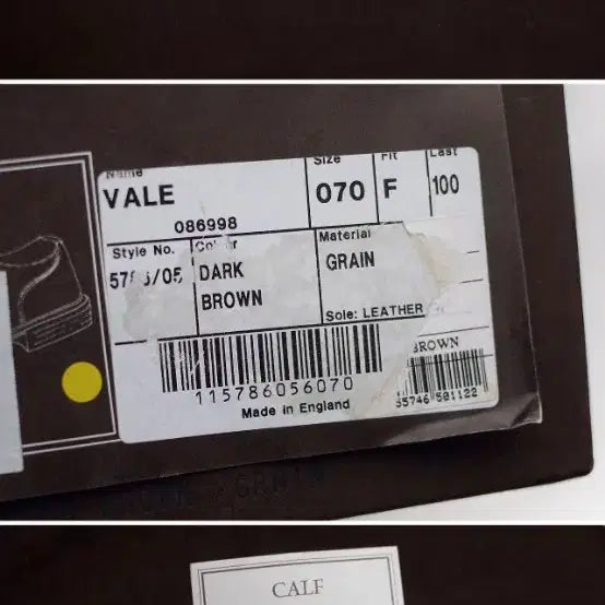 [BUNJANG] Church's England Grain Leather Oxford Shoes (260-265) / 처치스 잉글랜드 베일 그레인레더 옥스퍼드 슈즈 (260-265)