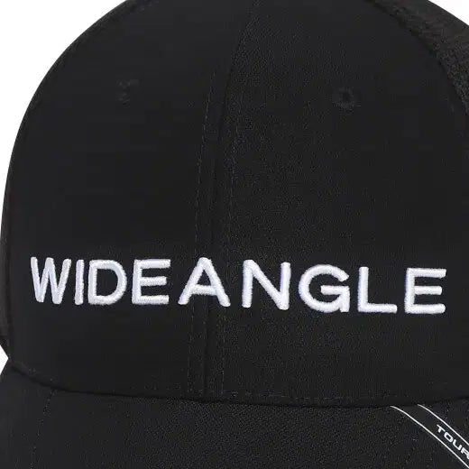[BUNJANG] Wide Angle Men's Stretch Cap Golf Hat / 와이드앵글 남성 스트레치 캡 골프모자 블랙 58 새제품