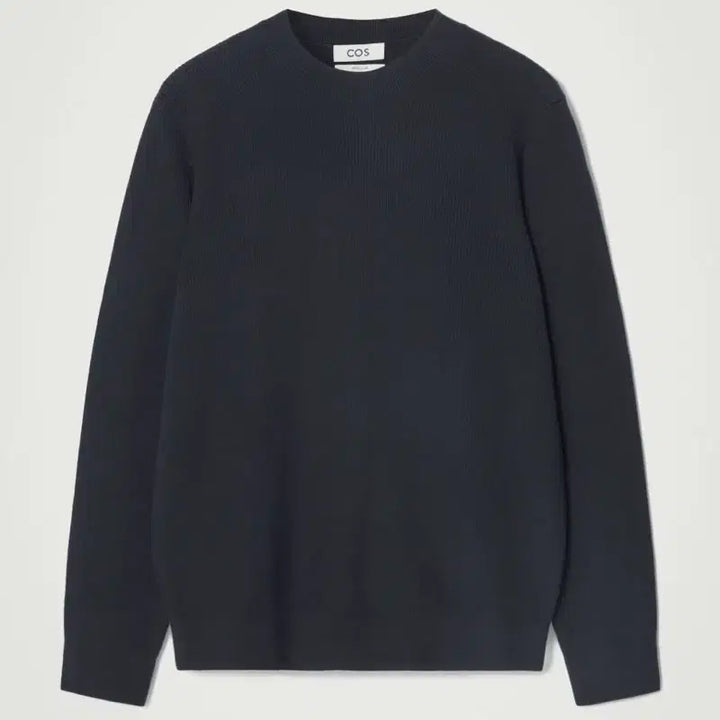 [BUNJANG] COS Ribbed Knit Sweater Navy - Size S / [S] 코스 리브드 니트 스웨터 네이비색상 중고품