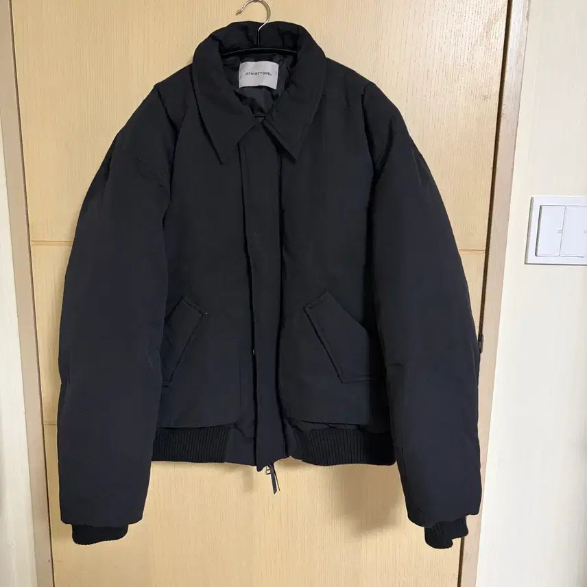 [BUNJANG] D.thirtyone Collar Flight Down Jacket Black / 디써티원 칼라 덕다운 패딩 3사이즈