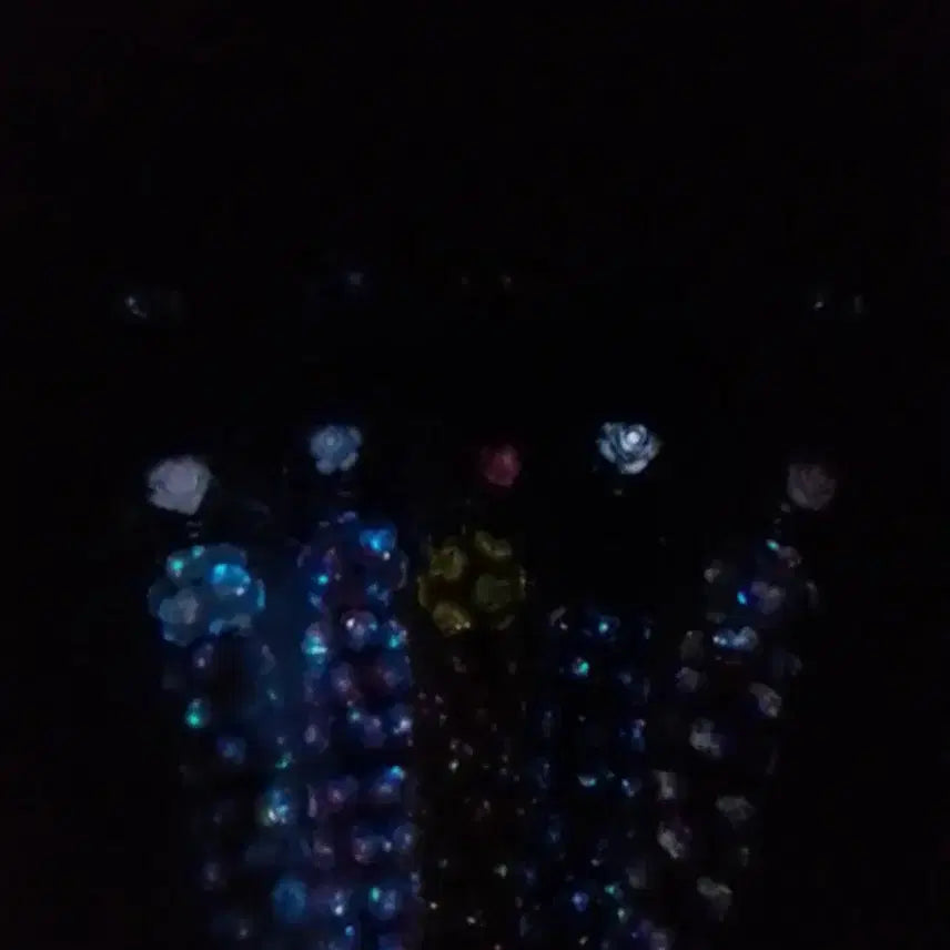 [BUNJANG] Handmade Rose Rabbit Fur Ballpoint Pen / 데코 장미 토끼털볼펜 / 수제  야광 볼펜