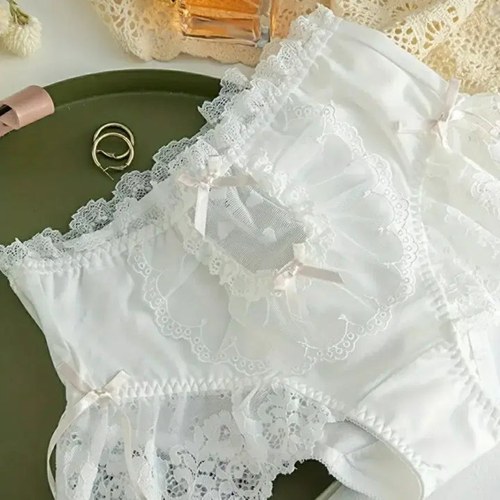 [BUNJANG] Lace Detail Panty 3-Piece Set / 83번       팬티 3종세트
