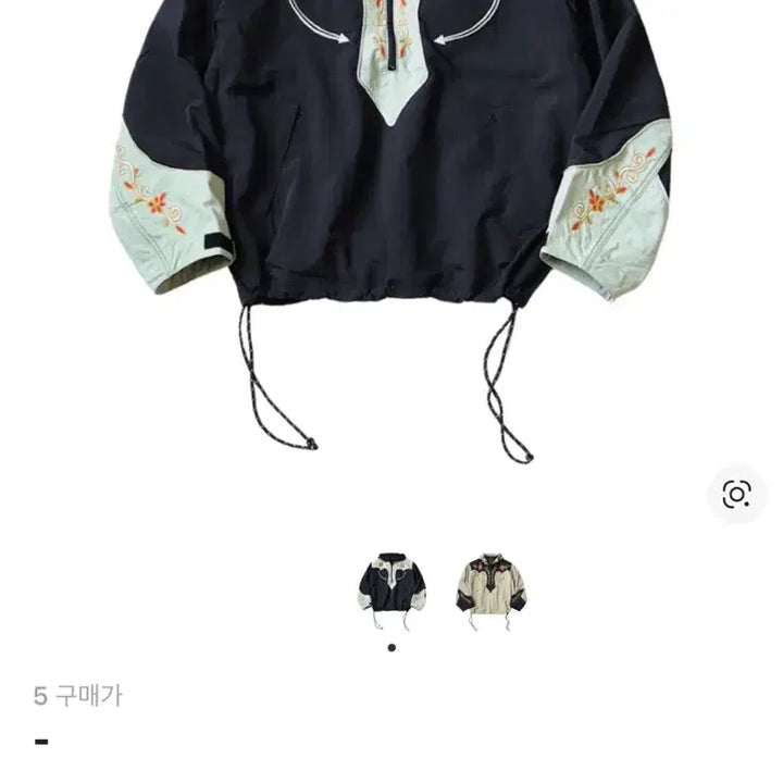 [BUNJANG] Capital Tennessee Cactus Flower Parka Black/Mint / 캐피탈 테네시 캑터스 플라워 파카 블랙/민트