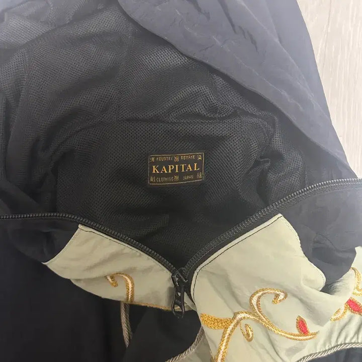 [BUNJANG] Capital Tennessee Cactus Flower Parka Black/Mint / 캐피탈 테네시 캑터스 플라워 파카 블랙/민트