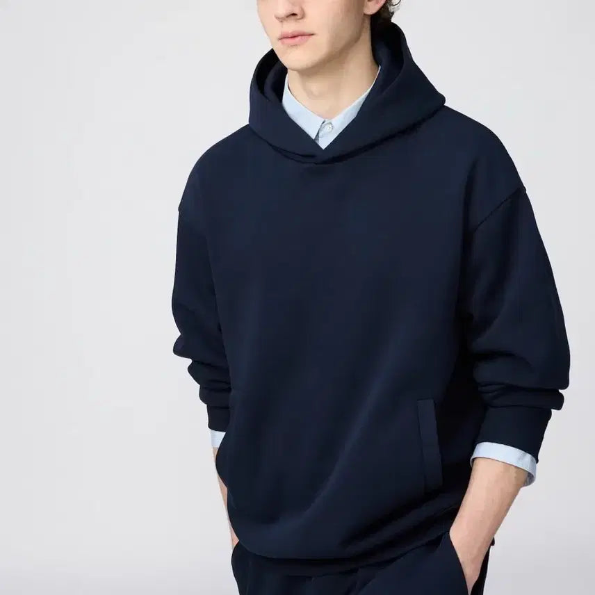 [BUNJANG] Uniqlo Navy Hoodie / 유니클로 네이비 후드티