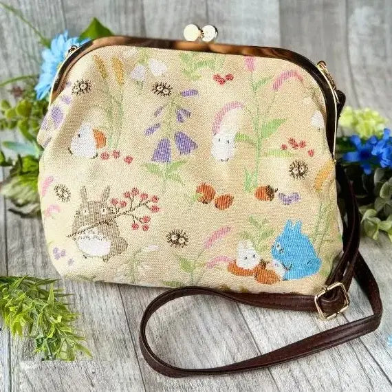 [BUNJANG] Ghibli Totoro Gobelin Pouch Shoulder Cross Bag / 일본 지브리 토토로 고블랭 파우치 숄더 크로스백 (가을의 한때)
