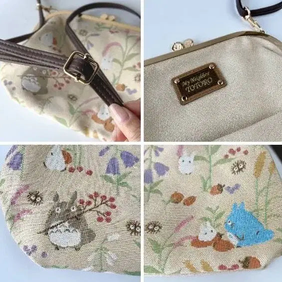 [BUNJANG] Ghibli Totoro Gobelin Pouch Shoulder Cross Bag / 일본 지브리 토토로 고블랭 파우치 숄더 크로스백 (가을의 한때)