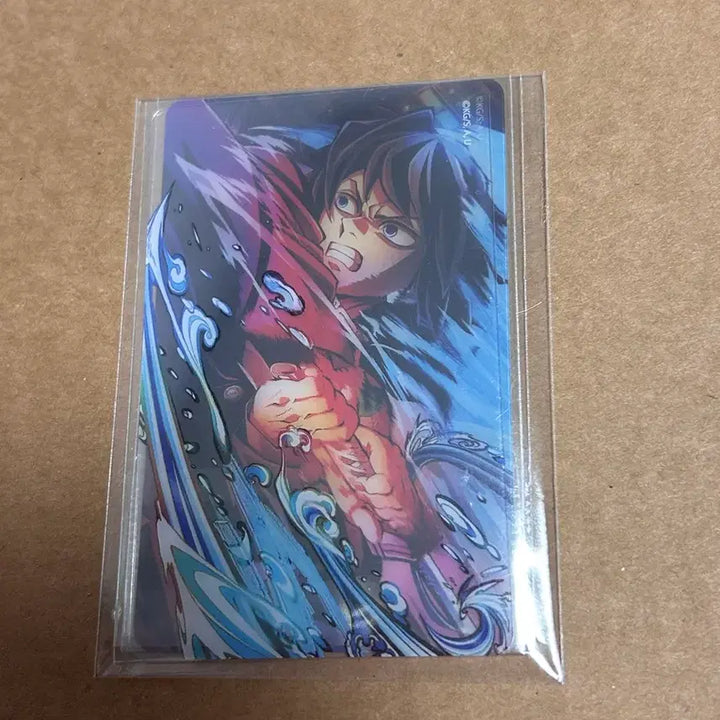 [BUNJANG] Demon Slayer Giyu Key Visual Layered Clear Card / 귀멸의 칼날 기유 키비주얼 웹샵 쿠지 레이어드 클리어 카드 귀칼 무한성