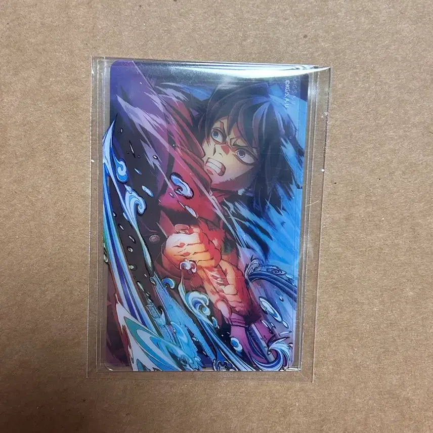 [BUNJANG] Demon Slayer Giyu Key Visual Layered Clear Card / 귀멸의 칼날 기유 키비주얼 웹샵 쿠지 레이어드 클리어 카드 귀칼 무한성