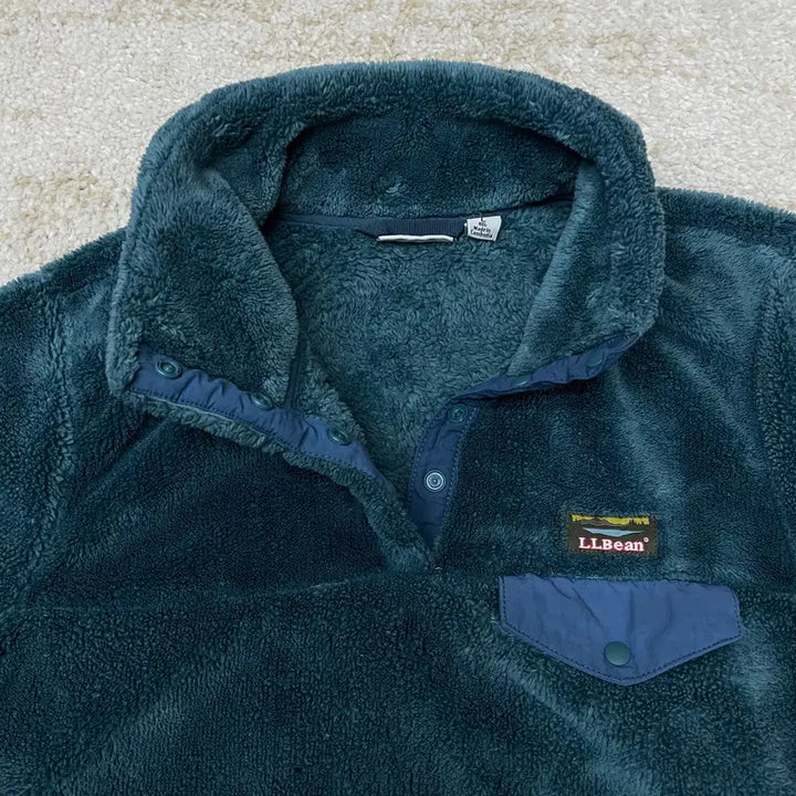 [BUNJANG] L.L.Bean Fleece Snap Half-Zip Anorak Jacket / 우먼L] 00s L.L.Bean 플리스 스냅 하프집업 후리스 아노락 자켓