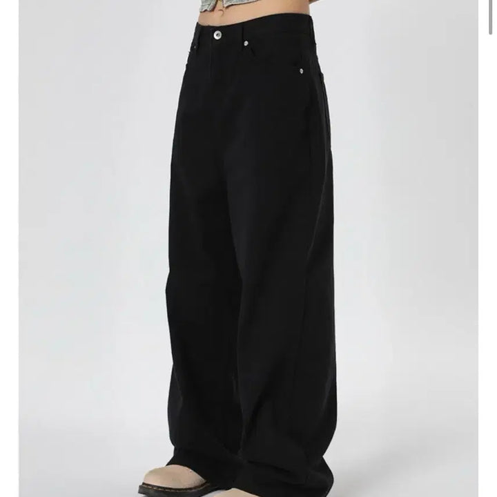 [BUNJANG] Blackup Mirren Wide Cotton Pants - Beige / 에이블리 지그재그 블랙업 미런 와이드 코튼팬츠  베이지