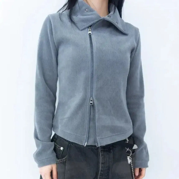 [BUNJANG] NINE.i Uncut Foam Jacket - Gray / 나의나인 이즈이즈 uncut foam jacket 그레이