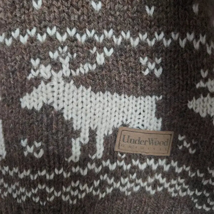 [BUNJANG] Underwood V-Neck Nordic Knit 95 / Underwood 브이넥 노르딕 니트 95