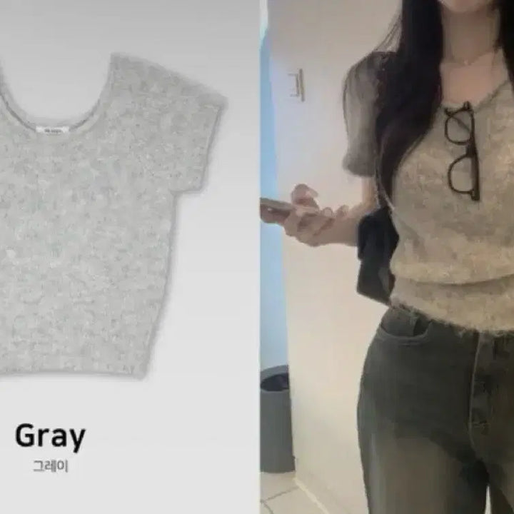 [BUNJANG] Hee Nik Wool Raglan Knit Top / [새상품] 히니크 자체제작 플리너 울 5% 나그랑 반팔 니트