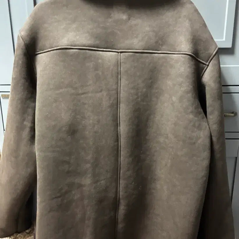 [BUNJANG] Place Studio Suede Mustang Brown Jacket / 플레이스 스튜디오 스웨이드 무스탕 브라운 (거의 새상품)