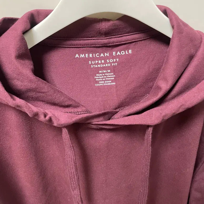 [BUNJANG] American Eagle Burgundy Hoodie M / 아메리칸이글 버건디 후드티 M