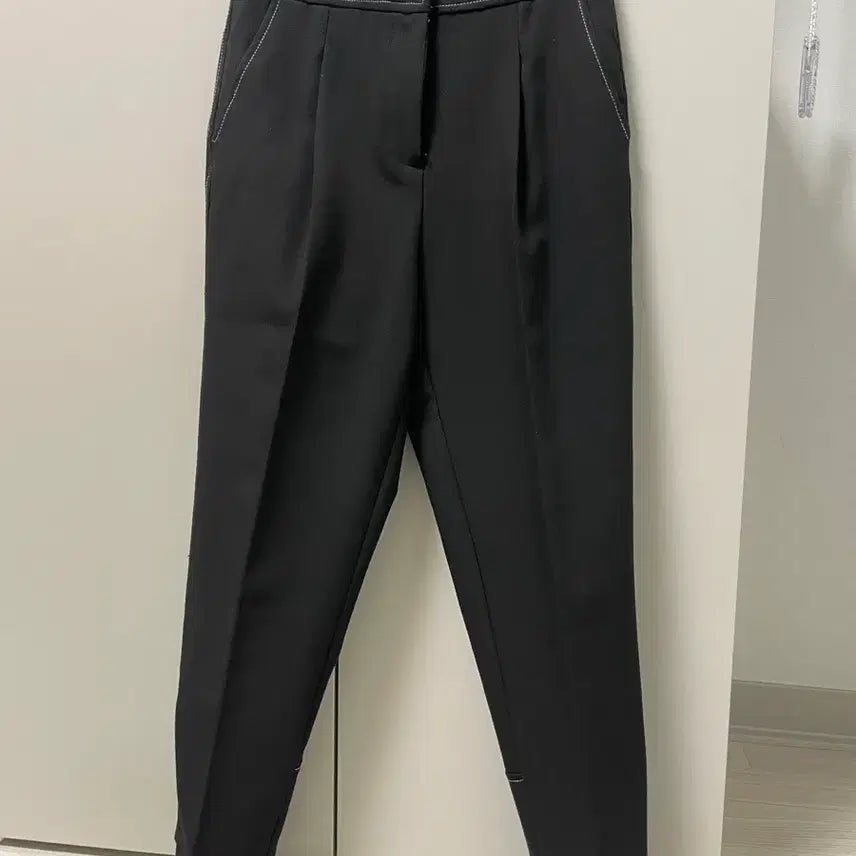 [BUNJANG] ZARA Stitch Black Slacks Pants XS / 자라 스티치 블랙 슬랙스 팬츠 XS