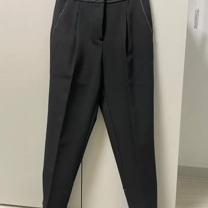 [BUNJANG] ZARA Stitch Black Slacks Pants XS / 자라 스티치 블랙 슬랙스 팬츠 XS
