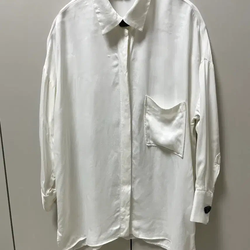 [BUNJANG] ZARA Silket White Blouse Shirt / 자라 실켓 화이트 블라우스 셔츠