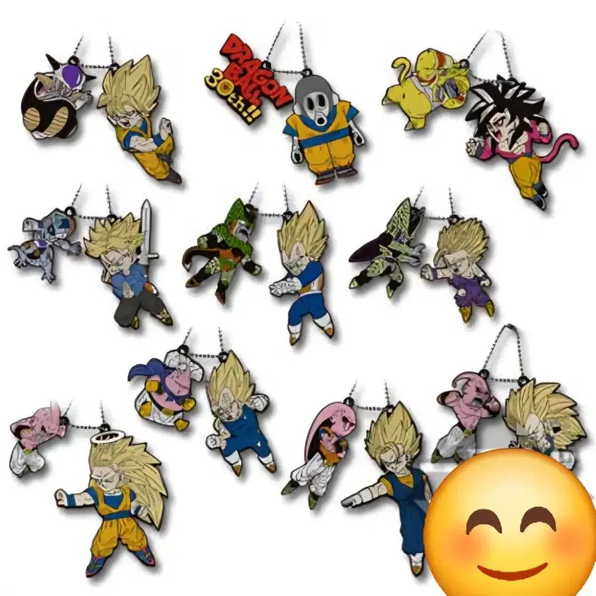 [BUNJANG] Dragonball 30th Anniversary Rubber Keyring Bundle Set / 드래곤볼 30주년 이치방쿠지 고무키링 세트