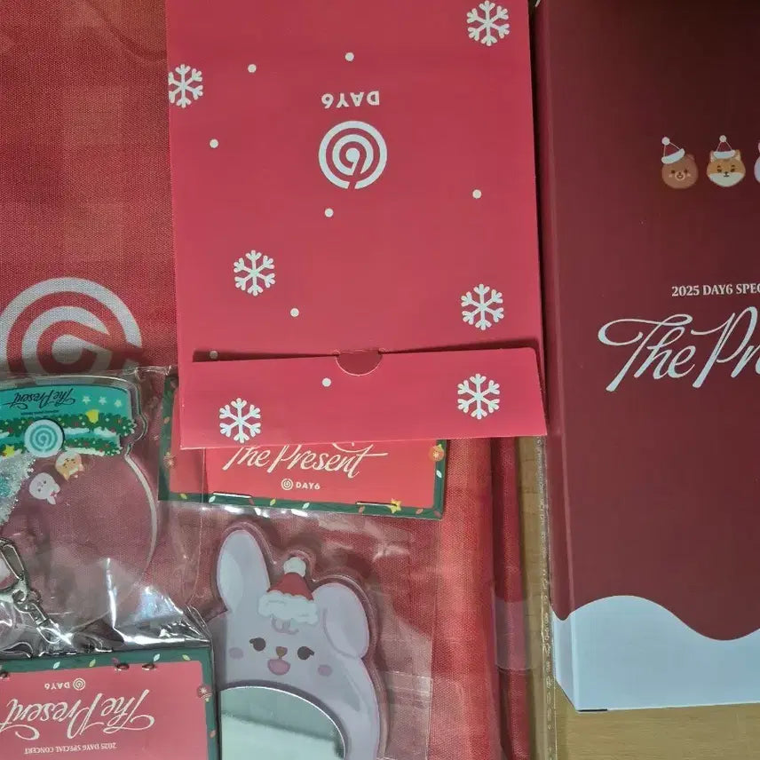 데이식스클콘 중콘 기프트 풀셋 필끼손거울,쉐이커키링,스트링백