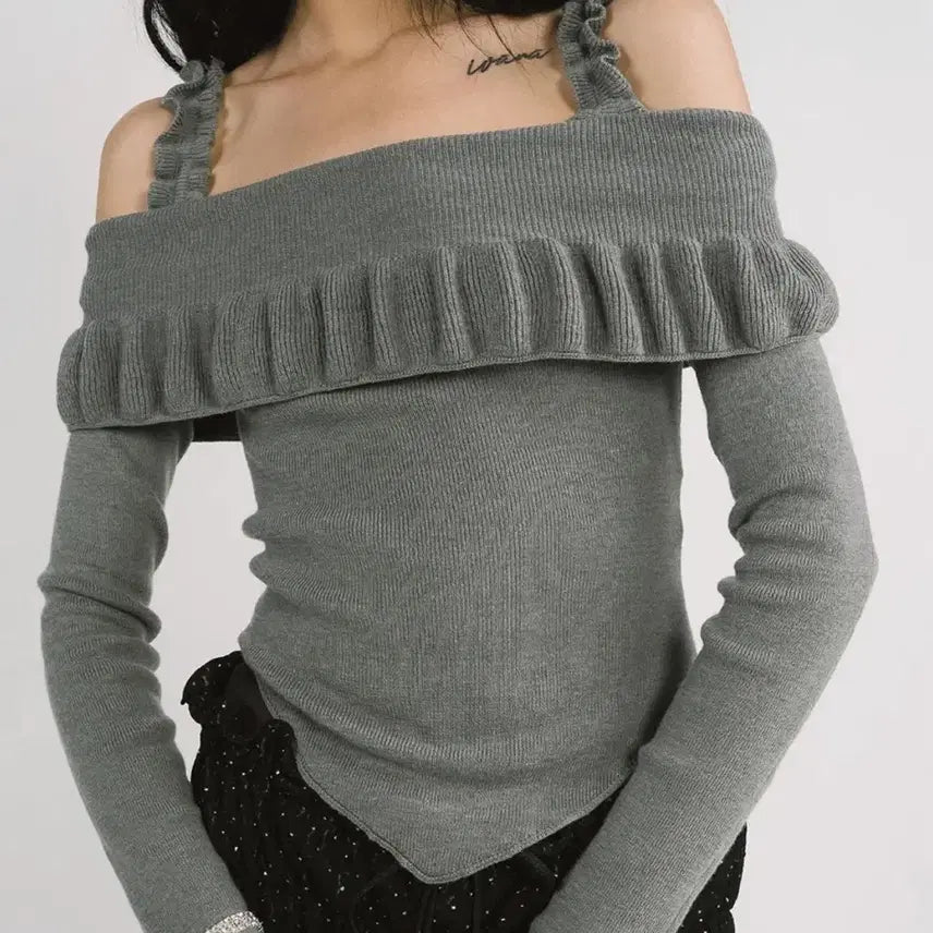[BUNJANG] Threetimes Kelly Off-Shoulder Top / [Threetimes] 쓰리타임즈 쓰탐 캘리/켈리 탑 오프숄더