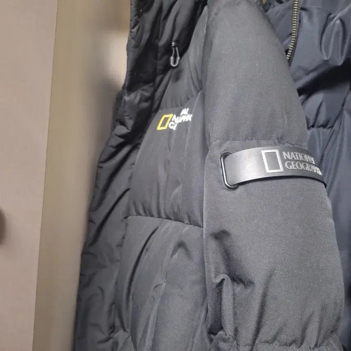 [BUNJANG] National Geographic Black Long Padded Jacket / 내셔널지오그래픽 블랙 롱패딩