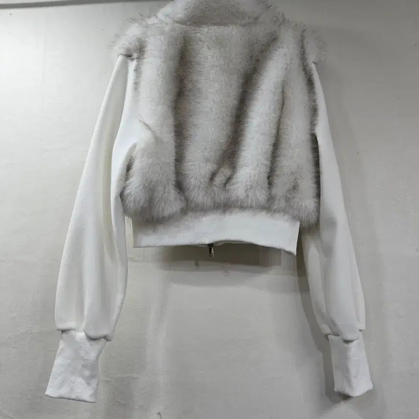 [BUNJANG] Faux Fur Zip-Up Training Set / 새상품) 퍼 집업 트레이닝복 세트