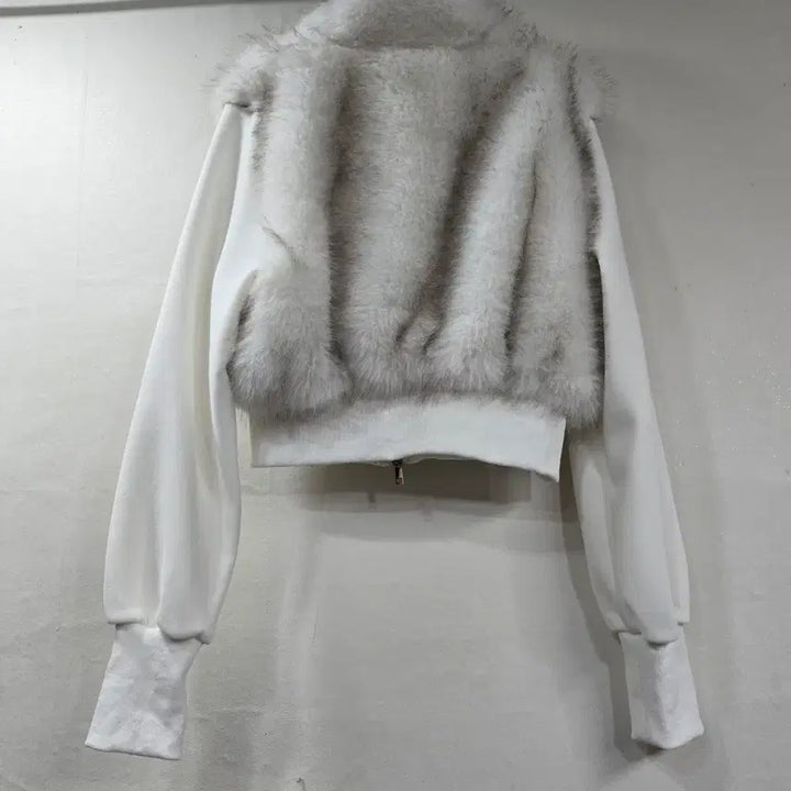 [BUNJANG] Faux Fur Zip-Up Training Set / 새상품) 퍼 집업 트레이닝복 세트