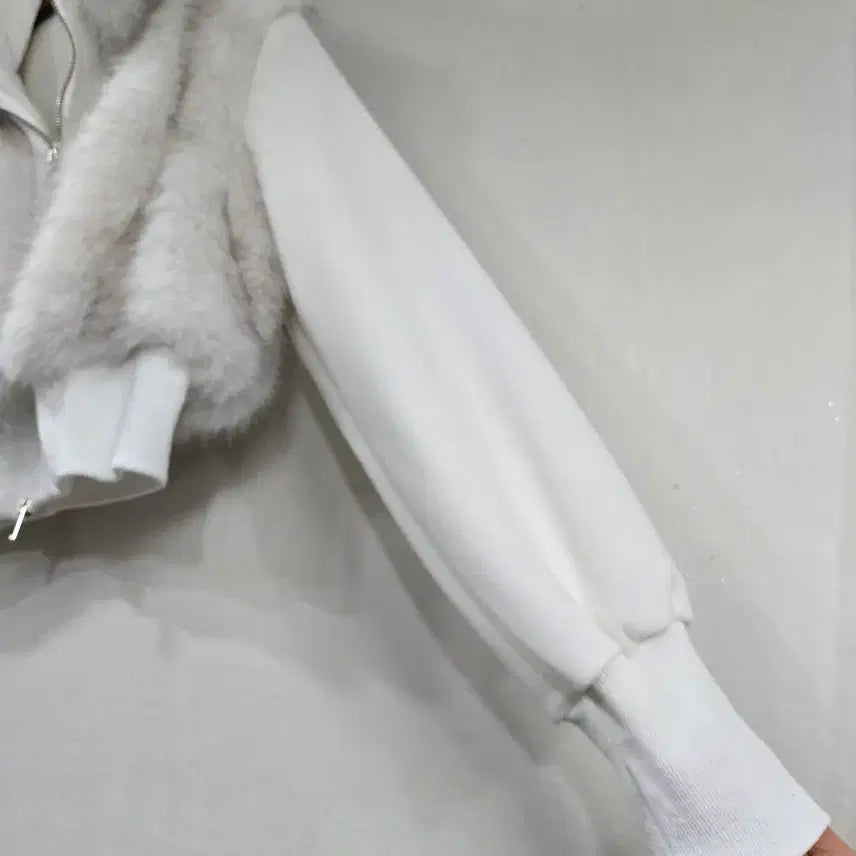 [BUNJANG] Faux Fur Zip-Up Training Set / 새상품) 퍼 집업 트레이닝복 세트
