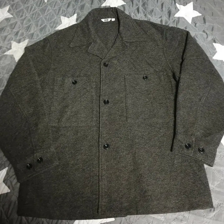 [BUNJANG] Uniqlo U Wool Blend Fleece Jersey Overshirt Mocha Brown (L) / 유니클로 U 울혼방 후리스 저지 오버 혜비 셔츠 모카브라운 (L)