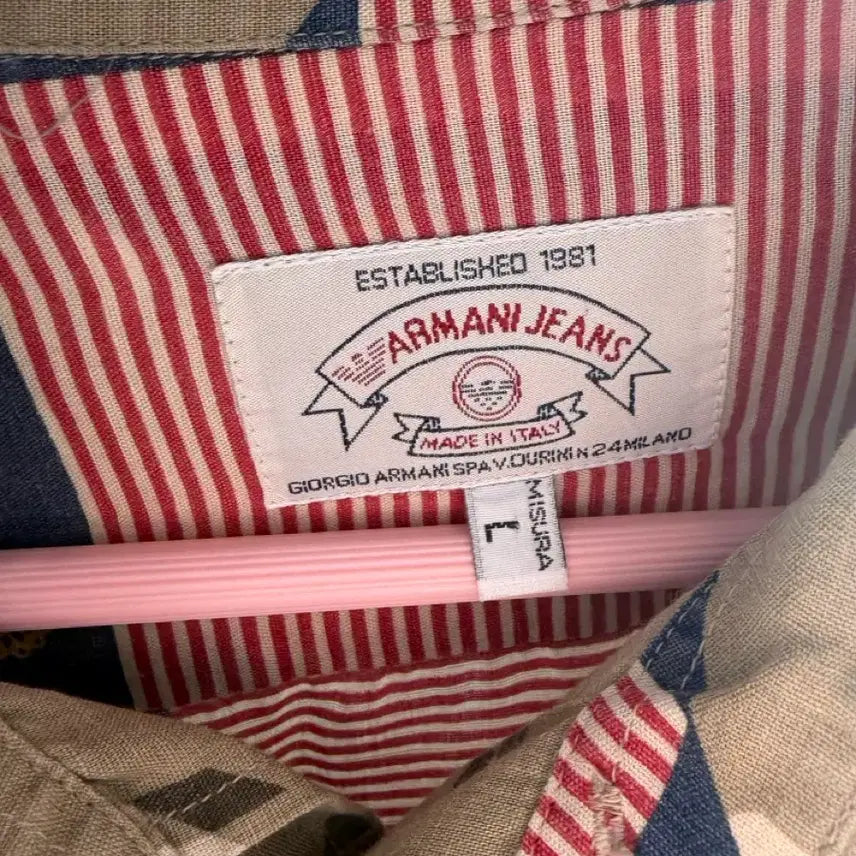 [BUNJANG] Armani Jeans Pattern Shirt / 알마니진 패턴 셔츠