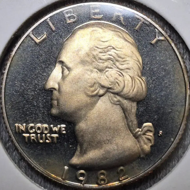 [BUNJANG] 1982 Quarter Dollar Coin / 1982년s 쿼터  (Quarter Dollar)주화. 프루프