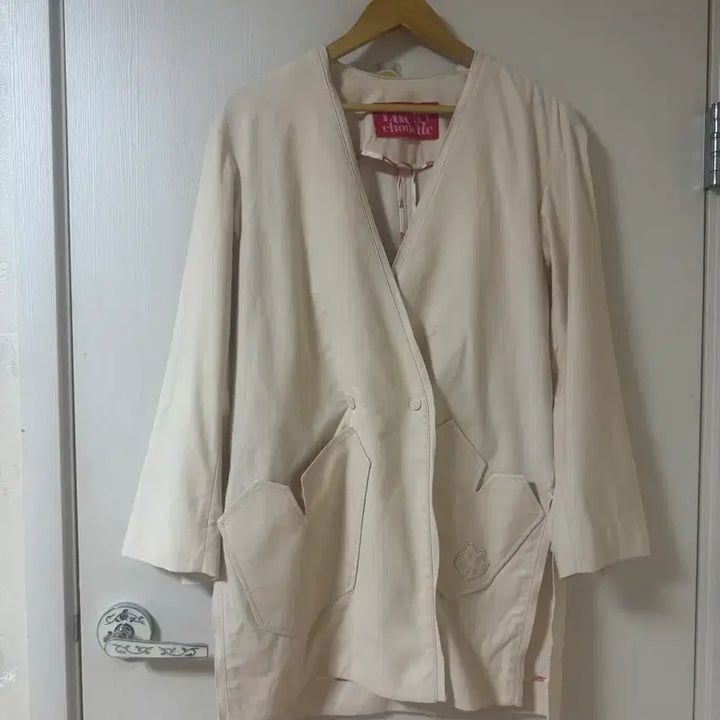 [BUNJANG] Lucky Chouette Ivory Jacket / 럭키슈에뜨 아이보리색 자켓