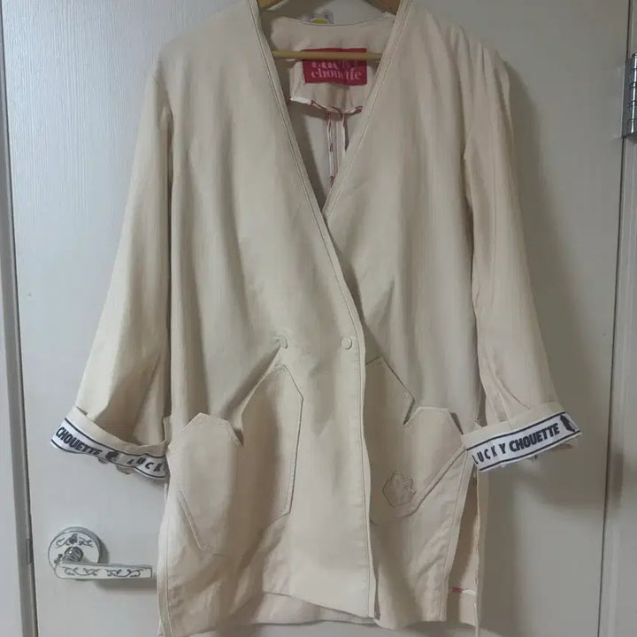 [BUNJANG] Lucky Chouette Ivory Jacket / 럭키슈에뜨 아이보리색 자켓