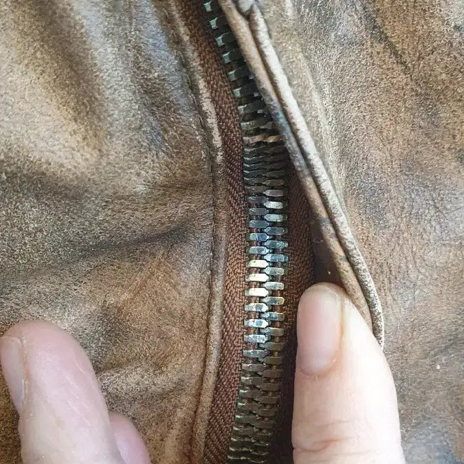 [BUNJANG] Vintage Brown Two-Way Blouson Jacket / 빈티지 브라운 블루종 자켓(투웨이)조끼로도가능 프리