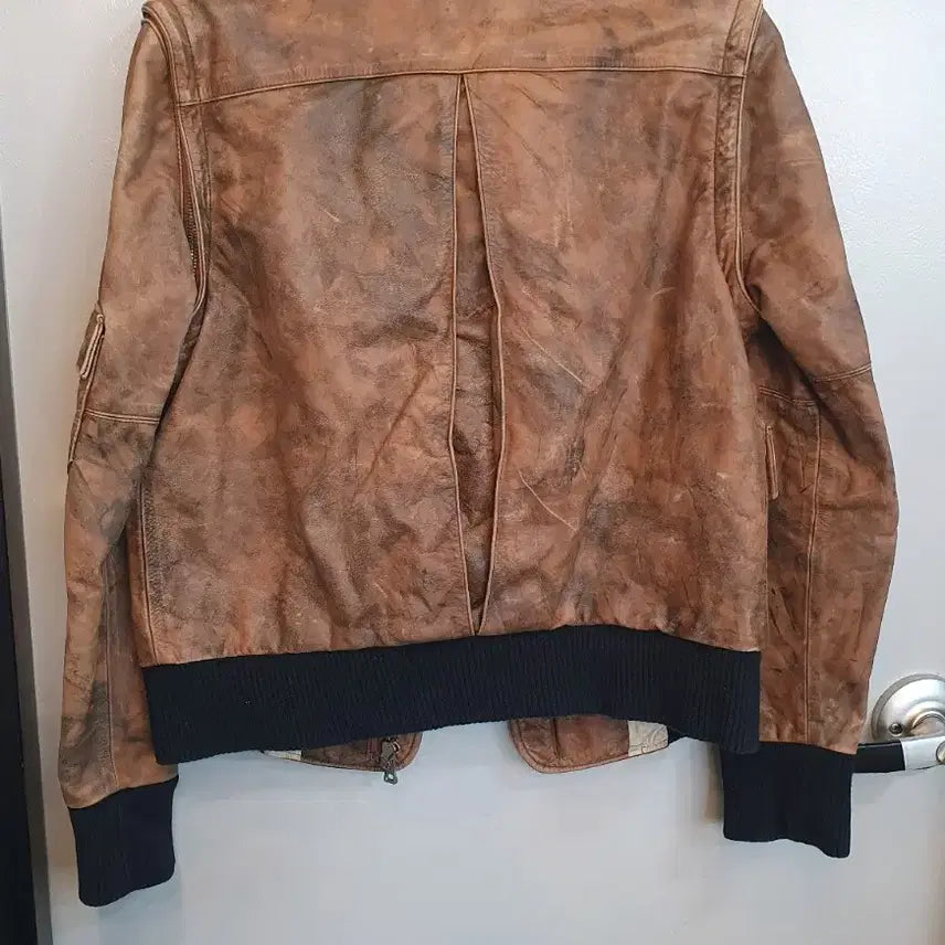 [BUNJANG] Vintage Brown Two-Way Blouson Jacket / 빈티지 브라운 블루종 자켓(투웨이)조끼로도가능 프리