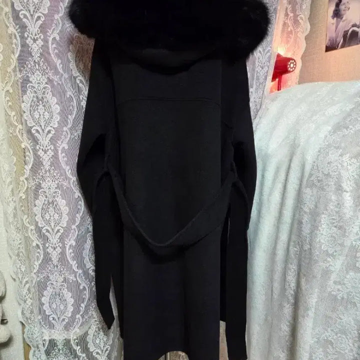 [BUNJANG] High Quality Wool & Fox Fur Handmade Coat / 무료배송/새상품)울100%/천연폭스퍼 100%/고퀄리티 핸드메이드 코트