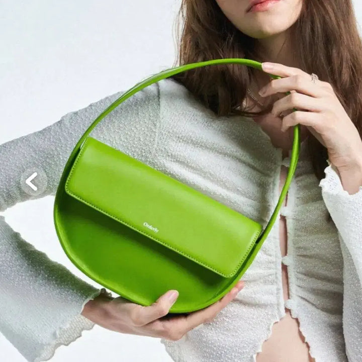 [BUNJANG] Orderly Green Leather Shoulder Bag / [새상품] 소가죽 올더리 Orderly 그린 숄더백